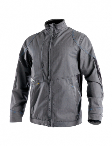 DASSY PULSE Sweatshirt-Jacke Jacke Arbeitsjacke schwarz//anthrazitgrau 290g//m²