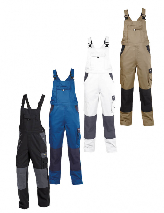 Dassy, latzhose, versailles, overall, latz, hose, kniepolster, taschen, arbeit, work, robust, cordura, schreiner, tischler, holzverarbeitung, holz, kfz, mechaniker, bau, metall, zweirad, werkstatt, berufskleidung, arbeitshose-Dassy Versailles Latzhose mit Kniepolstertaschen Herren - 245 g/m²-DA-400124