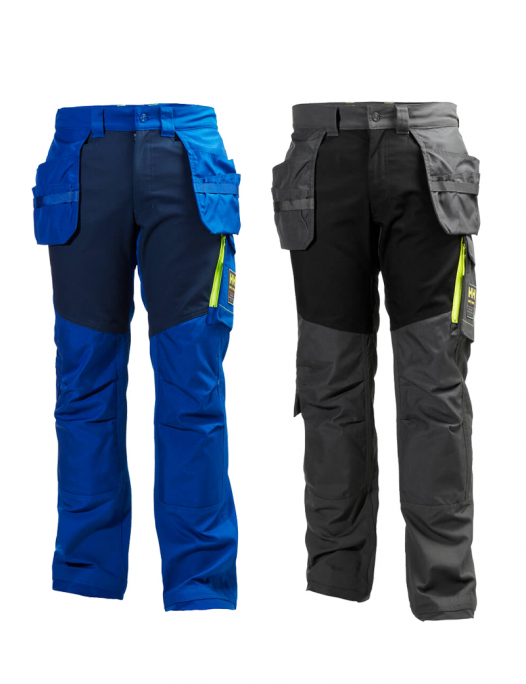 Helly Hansen, aker, construction, hose, pant, lang, arbeit, work, werkzeug, taschen, herren, männer, helly, hansen, funktion, schwarz, grau, cobald, 77401,555, 979, Arbeitshose, berufskleidung, berufsbekleidung, cargohose-Helly Hansen Aker Construction Arbeitshose Herren *ABVERKAUF*-HE-77401