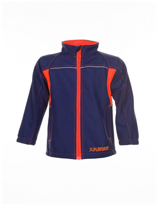 planam, basalt, arbeit, work, softshell, fleece, weich, warm, jacke, jacket, kin - Planam-Planam Softshelljacke Junior-PL-613