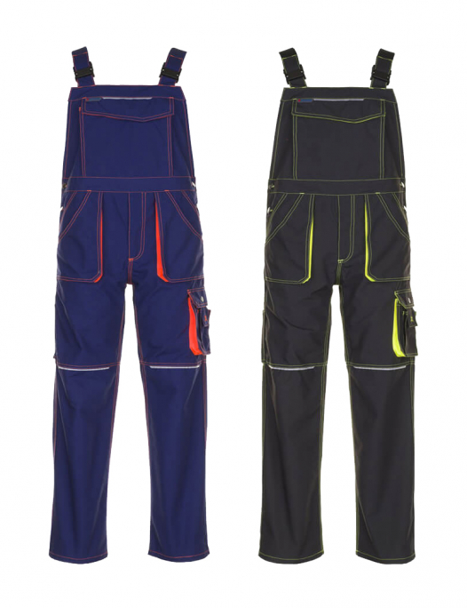 planam, basalt, neon, arbeit, work, Latzhose, hose, lang, männer, herren, damen, frauen, 623, 6230, 6231, arbeitshose, berufsbekleidung, arbeitskleidung-Planam Latzhose Basalt Neon-PL-623